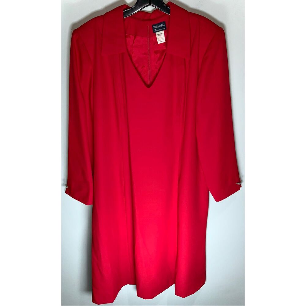 Midnight Blue Fashion Vintage 90s red dress size 18W